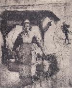 Camille Pissarro Peasant oil painting on canvas